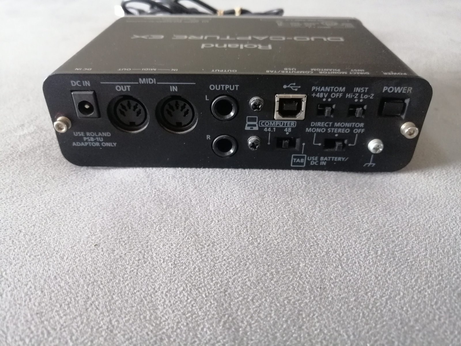 Roland Duo-Capture EX Audio Interface (Used) 4 img 20250807 094648 scaled