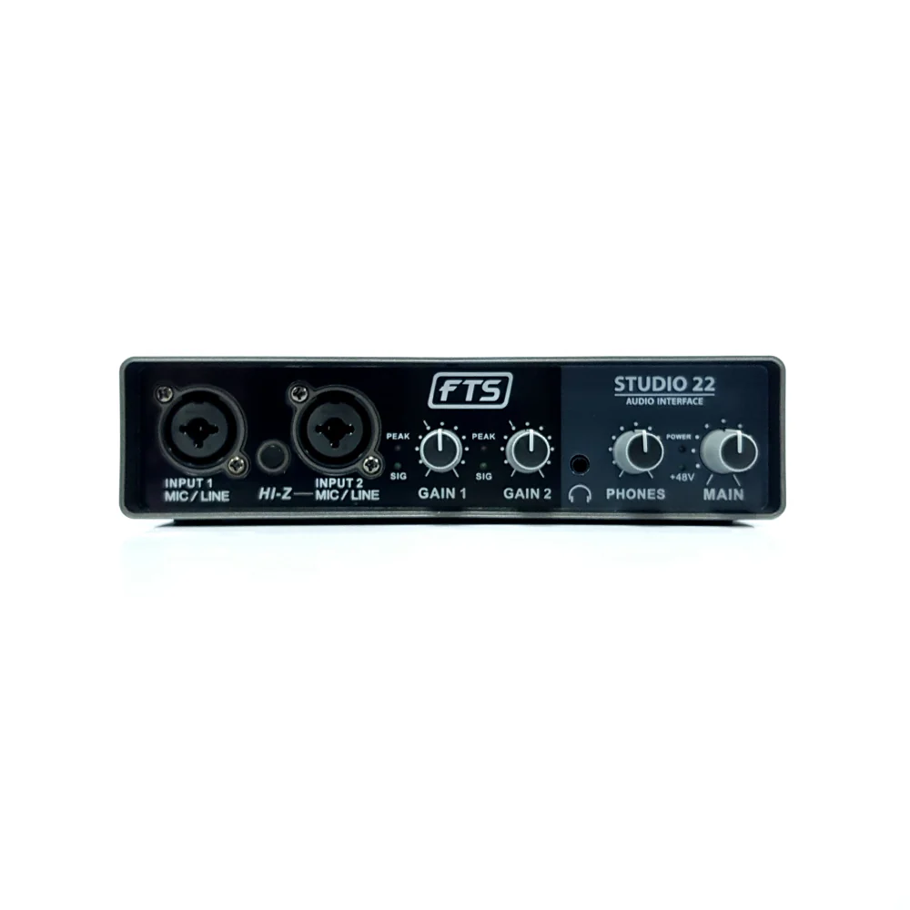 Top 5 Audio Interfaces Under R1000 in South Africa (2025 Guide) 1 FTS Studio22 Front