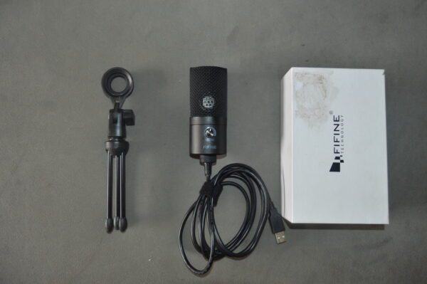 fifine k669 usb microphone with volume dial pre owned 8