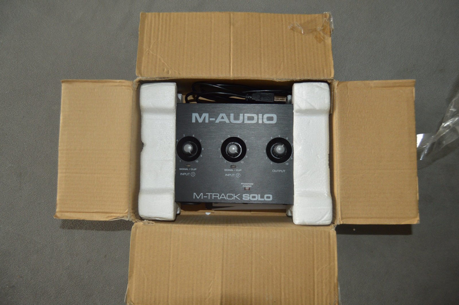 M-Audio M-Track Solo – USB Audio Interface (Pre-Owned) 11 m audio m track solo usb audio interface pre owned 1 scaled