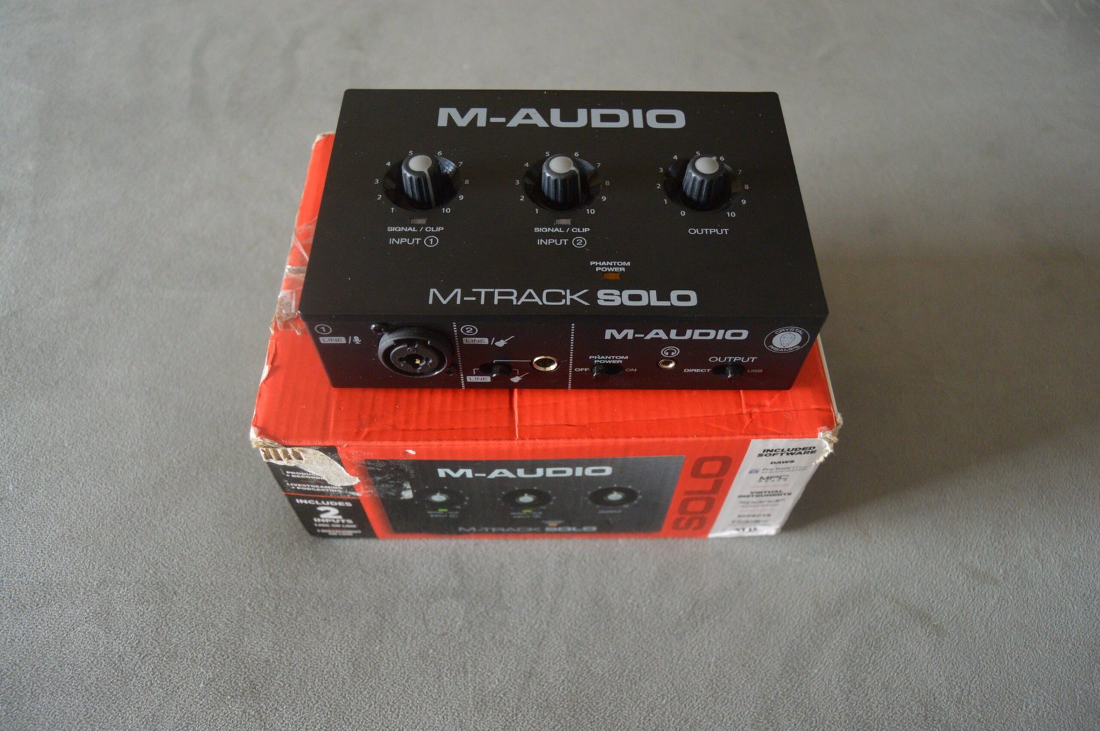 M-Audio M-Track Solo – USB Audio Interface (Pre-Owned) 10 m audio m track solo usb audio interface pre owned 2 scaled