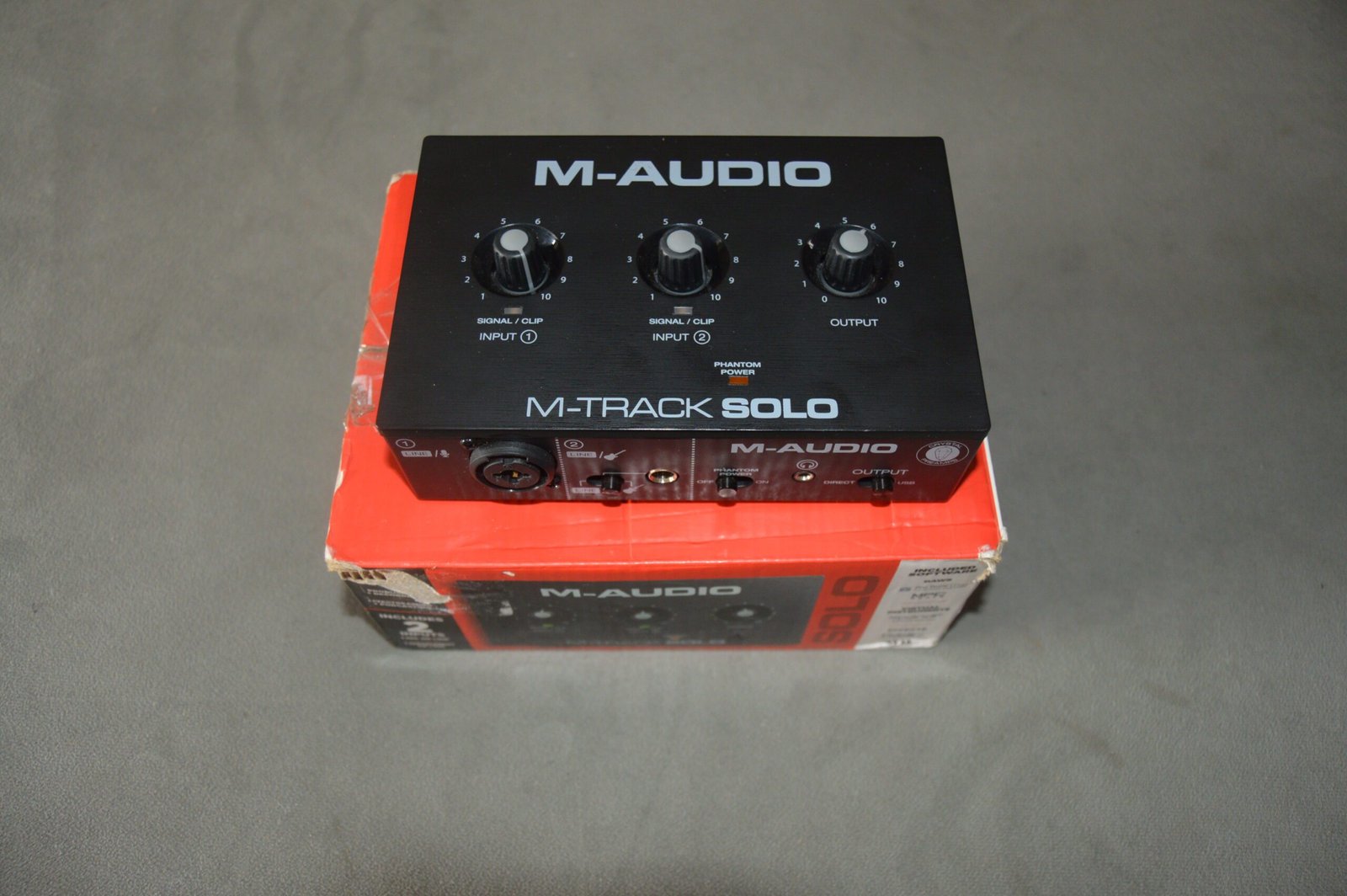 M-Audio M-Track Solo – USB Audio Interface (Pre-Owned) 1 m audio m track solo usb audio interface pre owned 3 scaled