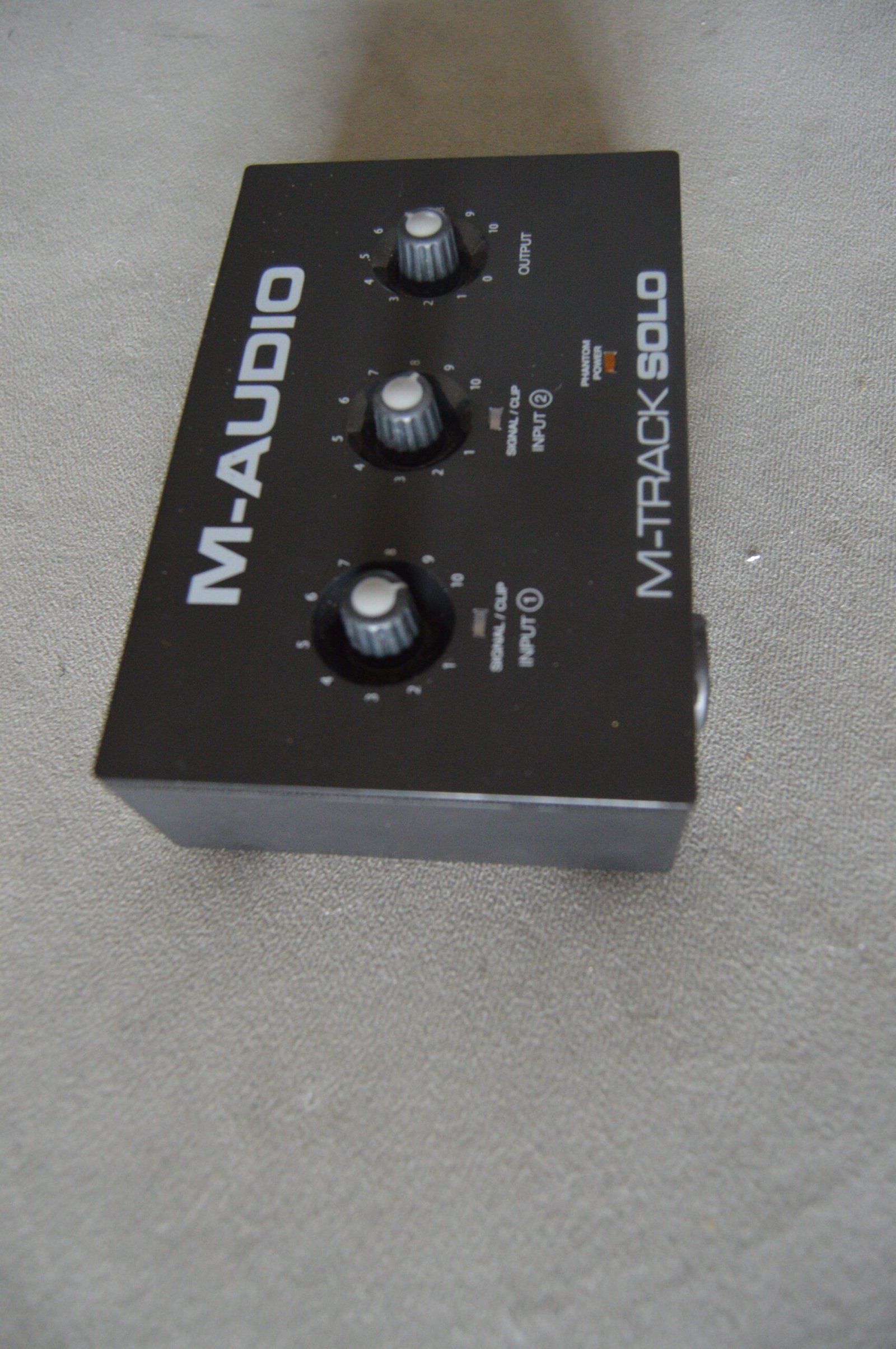 M-Audio M-Track Solo – USB Audio Interface (Pre-Owned) 5 m audio m track solo usb audio interface pre owned 7 scaled