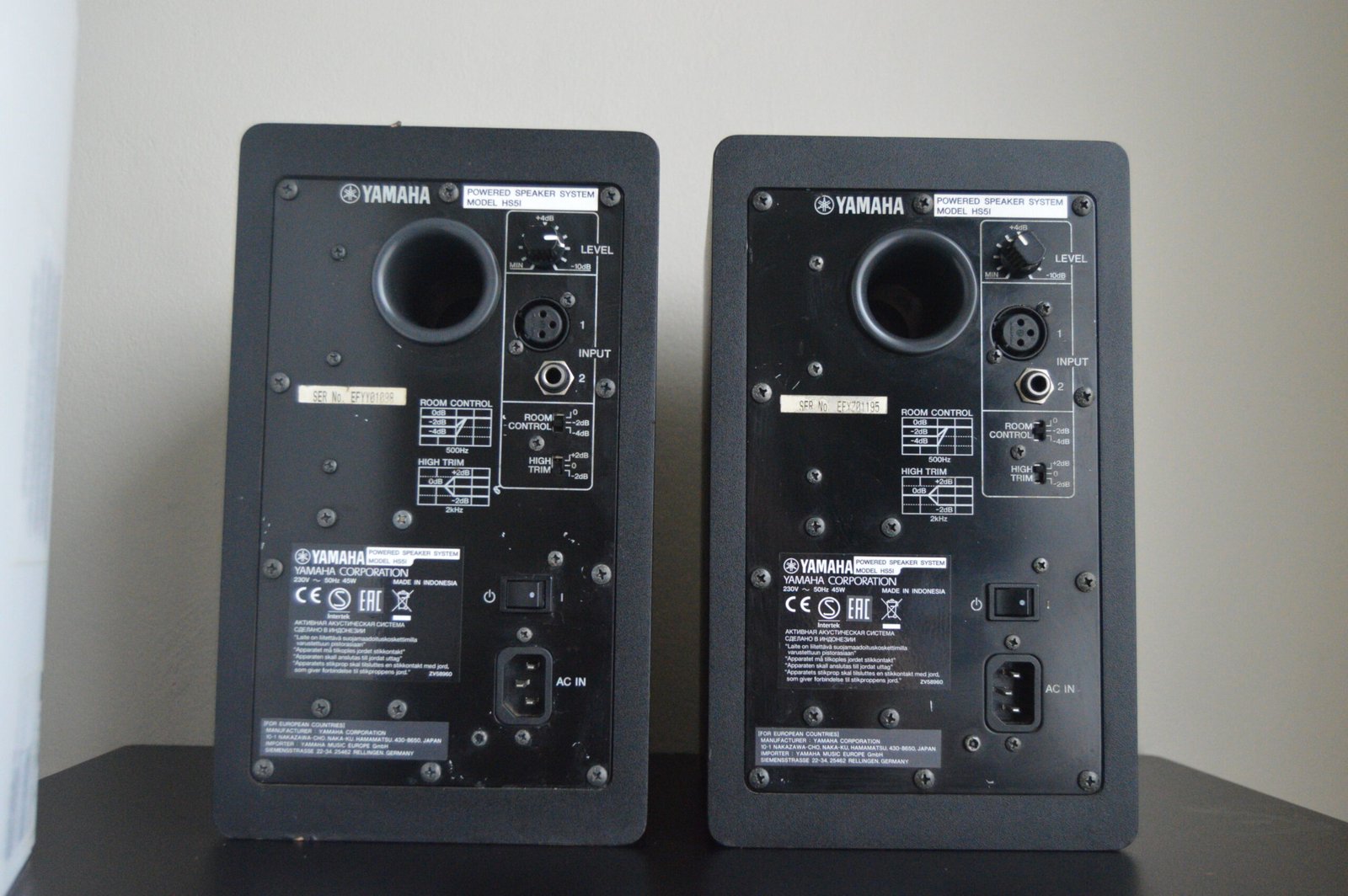 Yamaha HS5i Studio Monitors (Pair) (Used) 5 Yamaha HS5i Studio Monitors (Pair) (Used) - Image 5