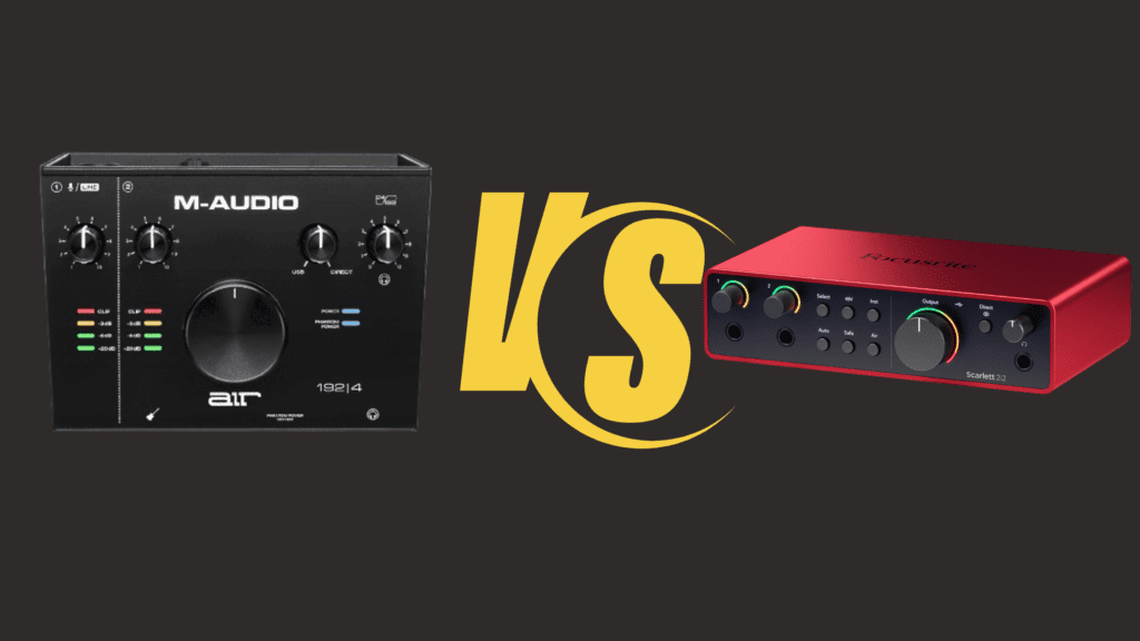 m audio air 192 4 vs focusrite 2i2